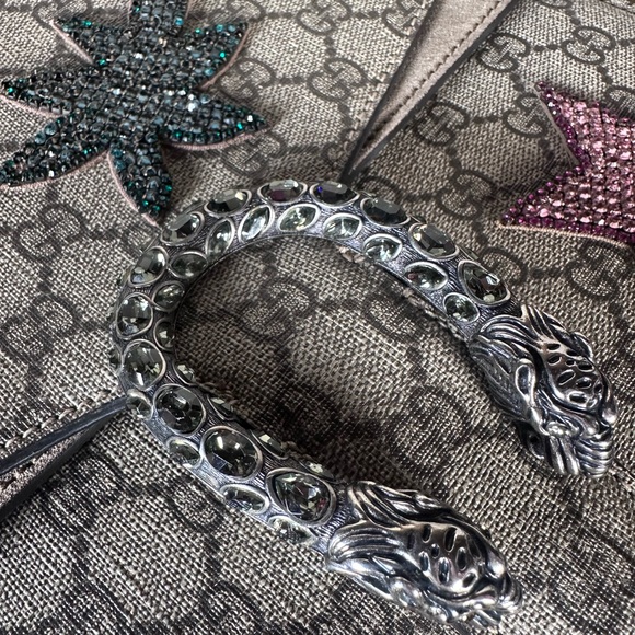 Authentic Gucci Large Dionysus Crystal Shoulder Bag with Embellishments - Picture 10 of 16